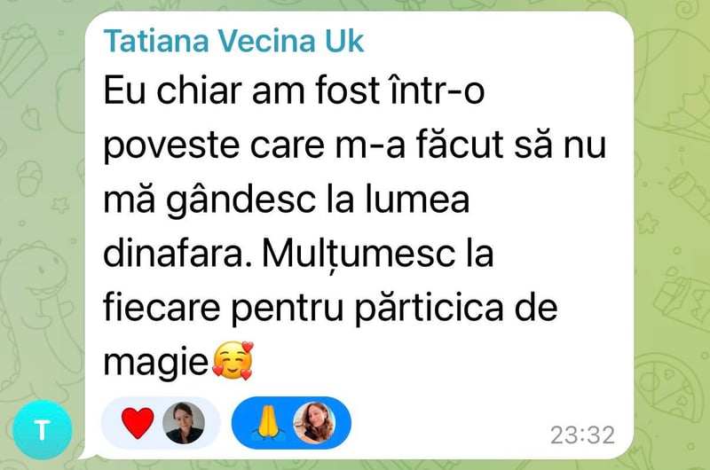 Tatiana’s message, community member